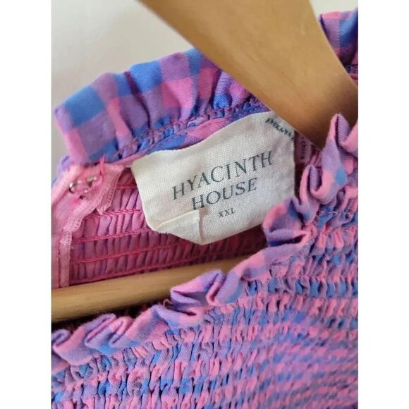 Tuckernuck Hyacinth House Textured Gingham Ruby Blouse XXL - Picture 10 of 11